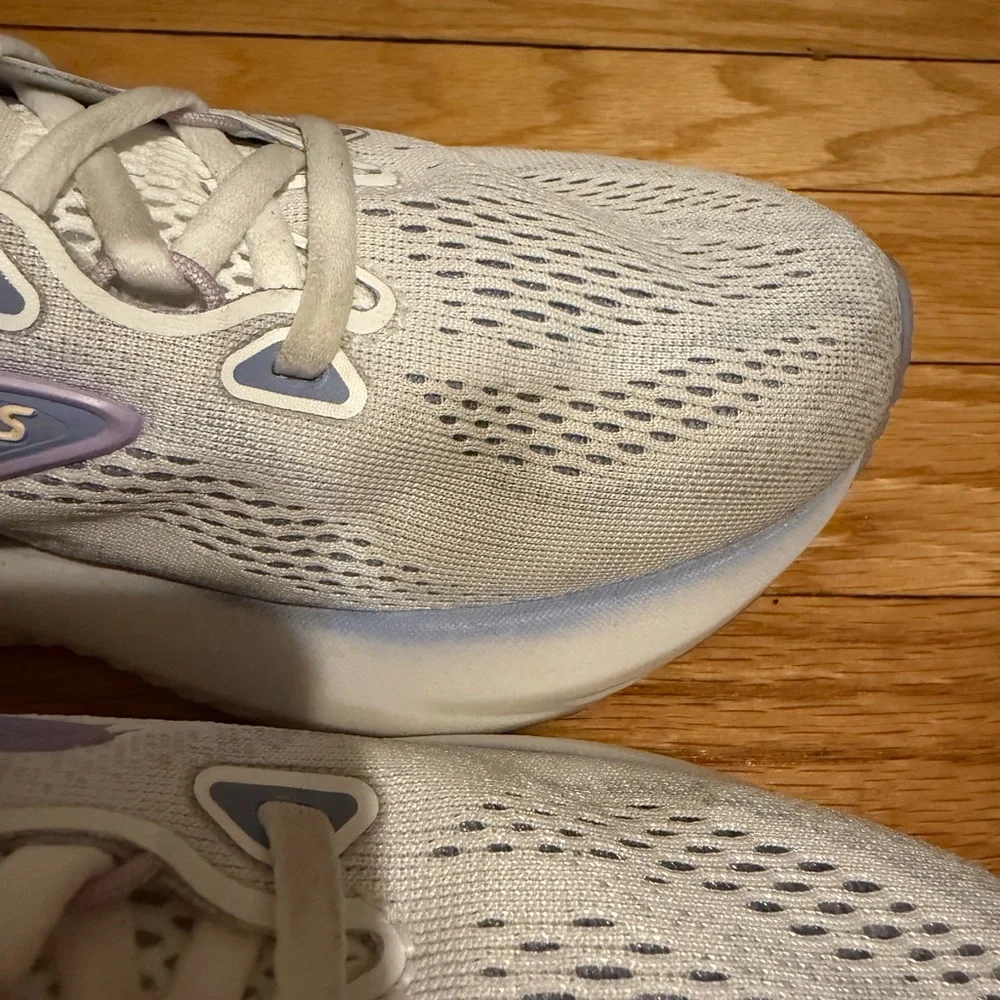 Brooks Glycerin 22 Women's White and Purple Running Shoes - Picture 7 of 12